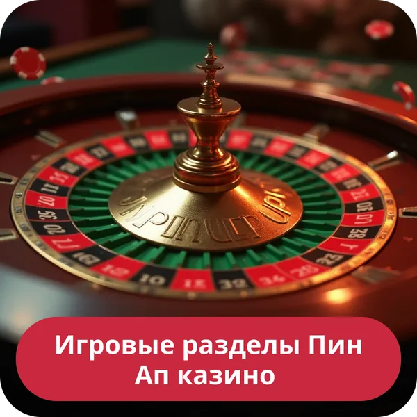 Игровые разделы Пин Ап казино