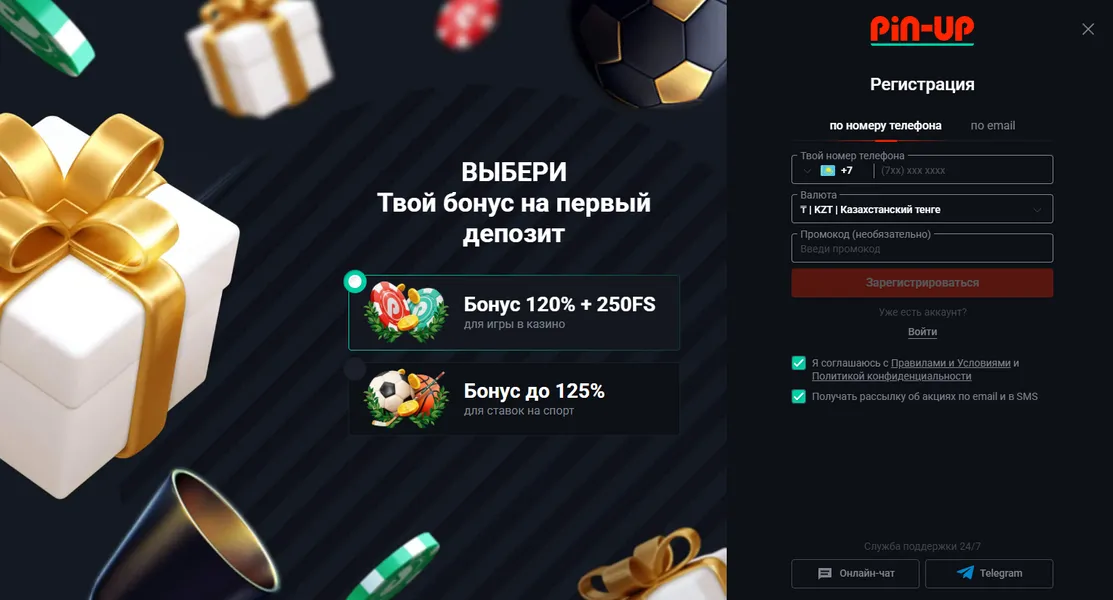 Первые шаги после установки Pin Up